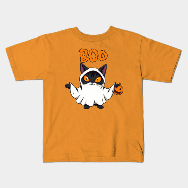 Ghost Cat Kids T-Shirt by Pete the Cat Guy