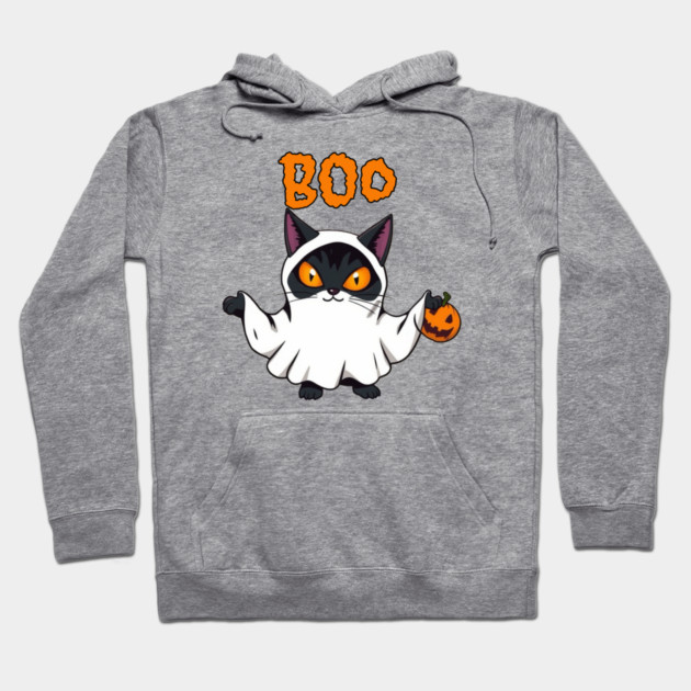 Ghost Cat Hoodie by Pete the Cat Guy
