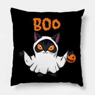 Ghost Cat Pillow