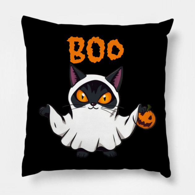 Ghost Cat Pillow by Pete the Cat Guy