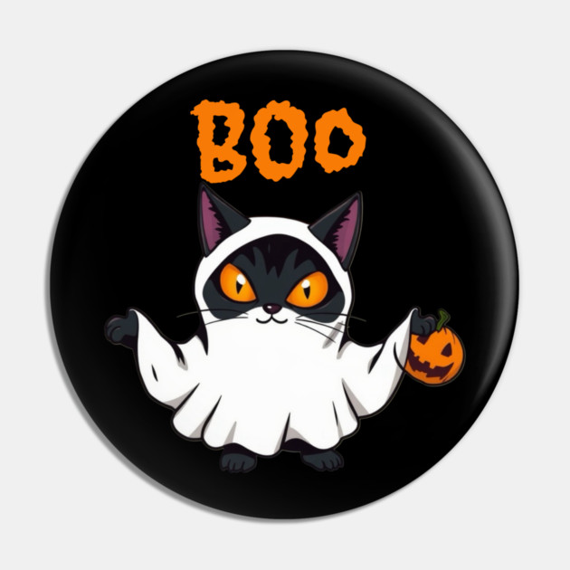 Ghost Cat Pin by Pete the Cat Guy