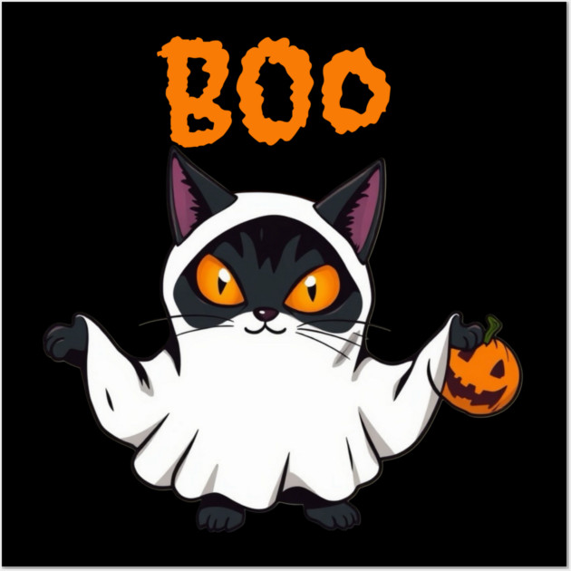 Ghost Cat Wall Art by Pete the Cat Guy