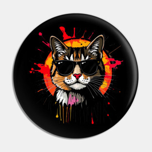 Cool Cat (Jackson Pollock inspiration) Pin