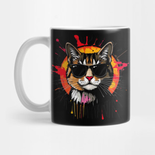 Cool Cat (Jackson Pollock inspiration) Mug