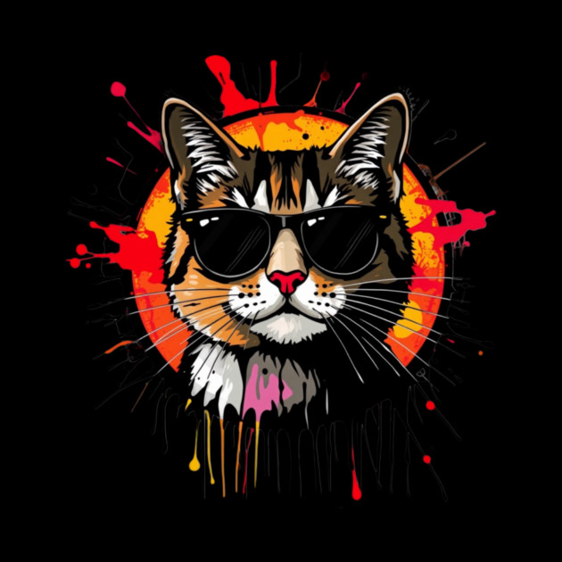 Cool Cat (Jackson Pollock inspiration) by Pete the Cat Guy