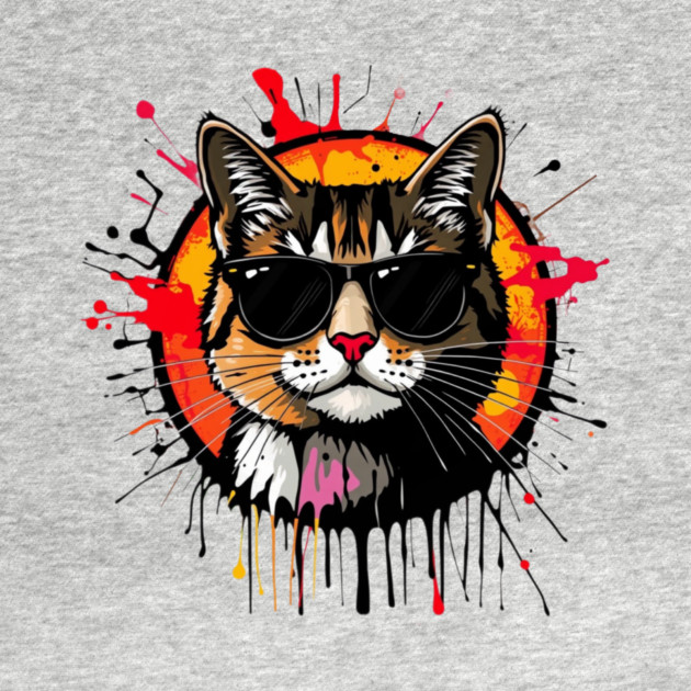 Cool Cat (Jackson Pollock inspiration) by Pete the Cat Guy