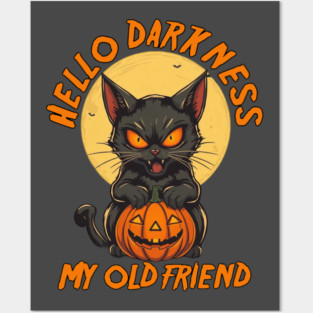 Halloween Cat Posters and Art