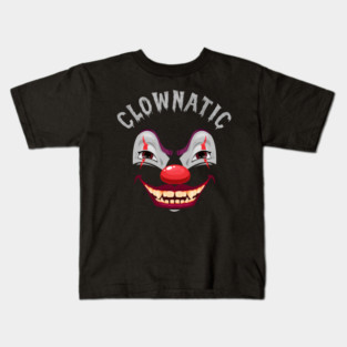 Halloween Clown, Creepy Clown, Clownatic, Scary Clown, Evil Clown, Halloween, Clown Face, Clown Masks, Circus, Halloween Kids T-Shirt