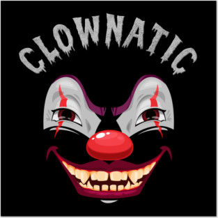 Halloween Clown, Creepy Clown, Clownatic, Scary Clown, Evil Clown, Halloween, Clown Face, Clown Masks, Circus, Halloween Posters and Art