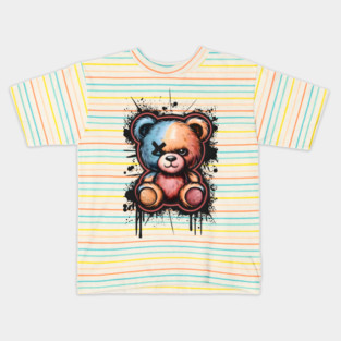 Urban Graffiti Bear Kids T-Shirt