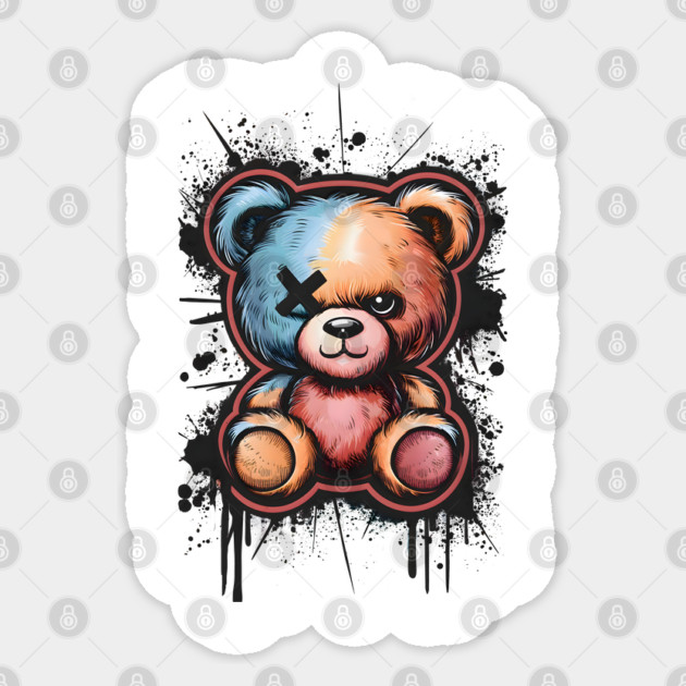 Urban Graffiti Bear Sticker by TurnEffect