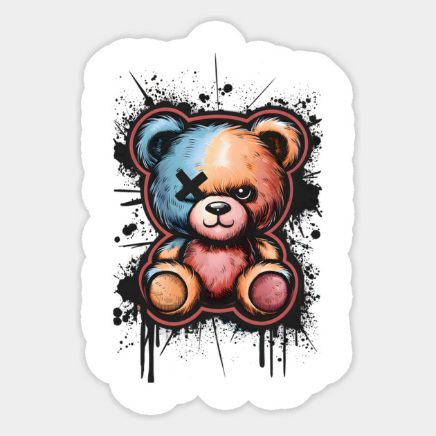Urban Graffiti Bear Magnet by TurnEffect