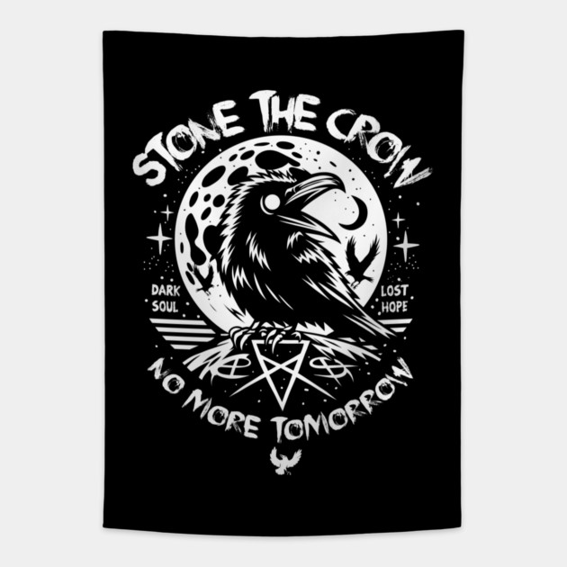 STONE THE CROW Tapestry by artslaves