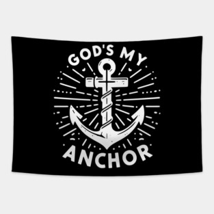 God’s My Anchor Tapestry