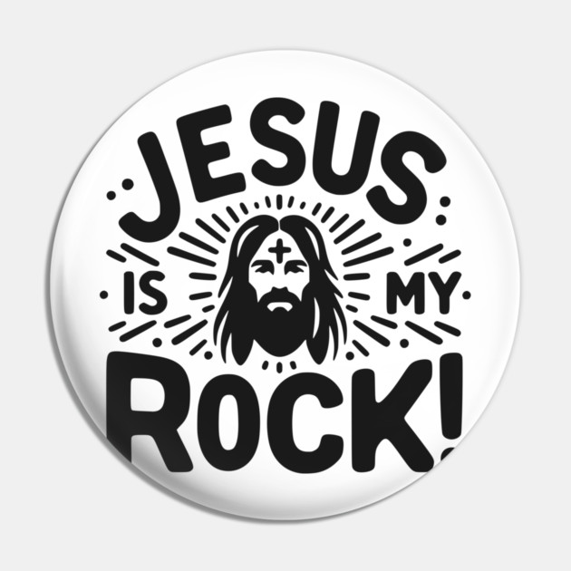 Jesus is My Rock Pin by Frank Ring
