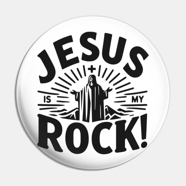 Jesus is My Rock Pin by Frank Ring