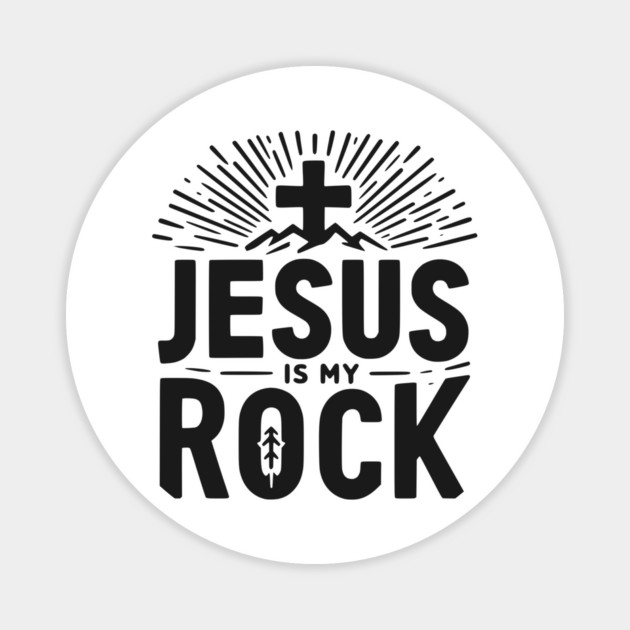 Jesus is My Rock Magnet by Frank Ring