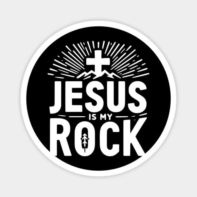 Jesus is My Rock Magnet by Frank Ring
