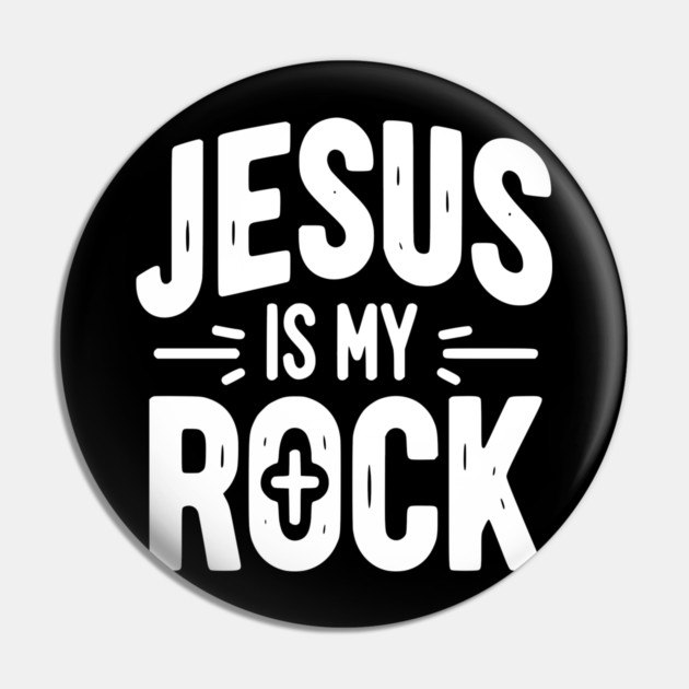 Jesus is My Rock Pin by Frank Ring