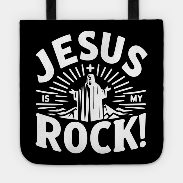 Jesus is My Rock Tote by Frank Ring