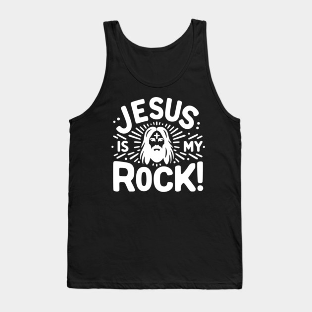 Jesus is My Rock Tank Top by Frank Ring
