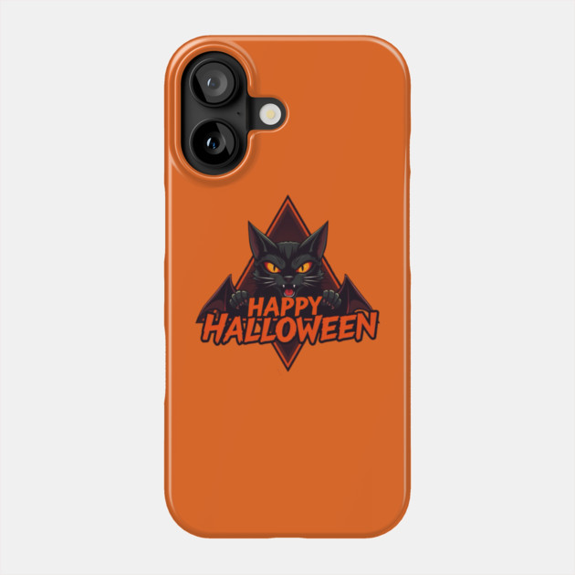 Happy Halloween Cat Phone Case by Pete the Cat Guy