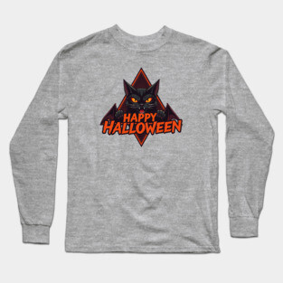 Happy Halloween Cat Long Sleeve T-Shirt