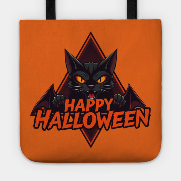 Happy Halloween Cat Tote by Pete the Cat Guy