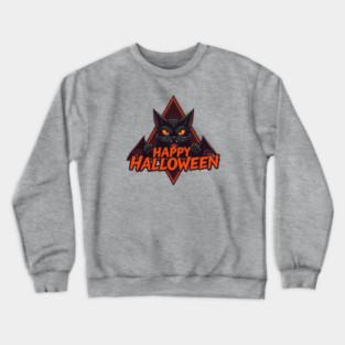 Happy Halloween Cat Crewneck Sweatshirt