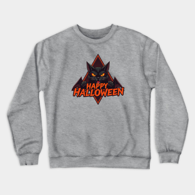 Happy Halloween Cat Crewneck Sweatshirt by Pete the Cat Guy