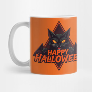 Happy Halloween Cat Mug