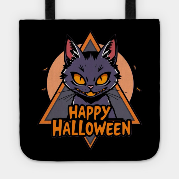 Happy Halloween Cat Tote by Pete the Cat Guy