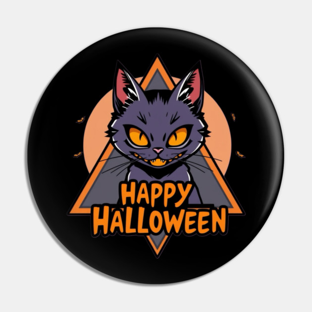 Happy Halloween Cat Pin by Pete the Cat Guy