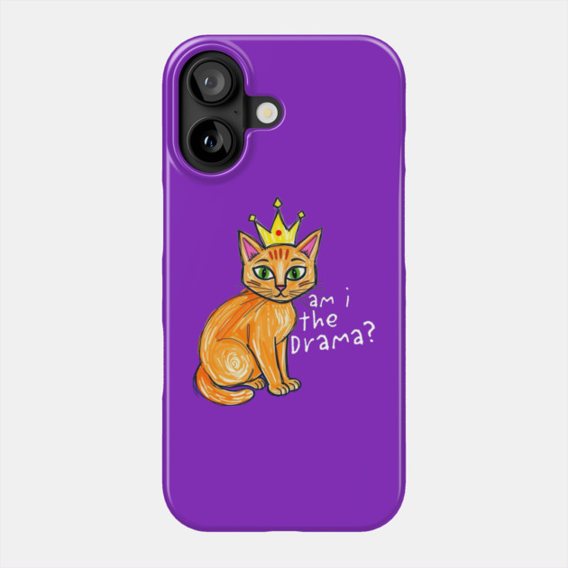 Am I the Drama cat Phone Case by Pete the Cat Guy