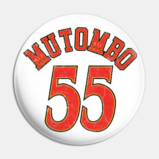 Mutombo - worn out look Pin