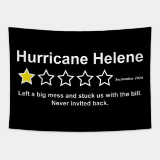 Hurricane Helene One Star Review Tapestry