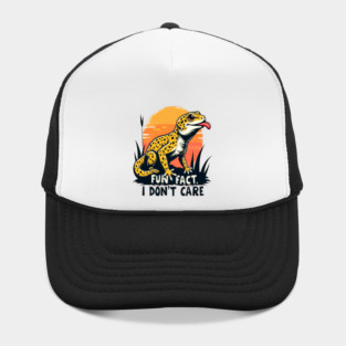 Fun Fact I don't Care Leopard Gecko Hat