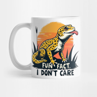 Fun Fact I don't Care Leopard Gecko Mug