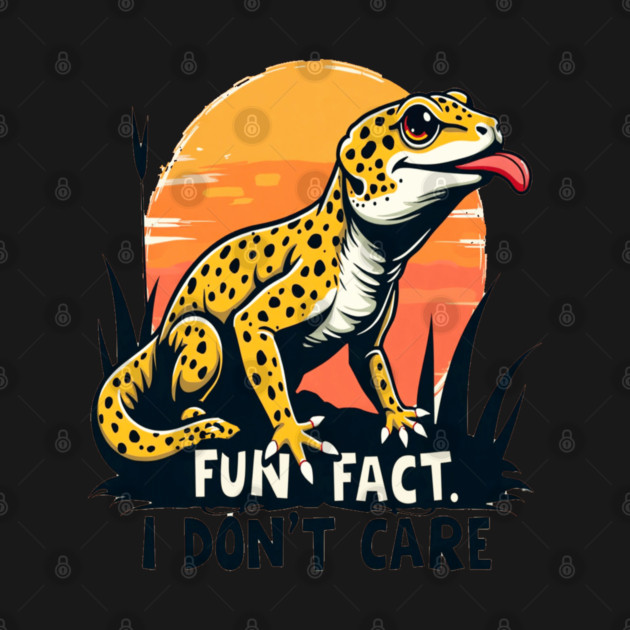 Fun Fact I don't Care Leopard Gecko by BirdsnStuff