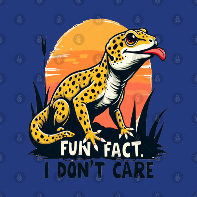 Fun Fact I don't Care Leopard Gecko by BirdsnStuff