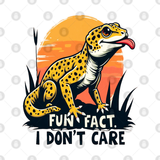 Fun Fact I don't Care Leopard Gecko by BirdsnStuff