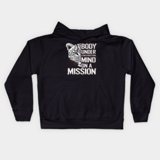 Body Under Construction, Mind on a Mission Kids Hoodie