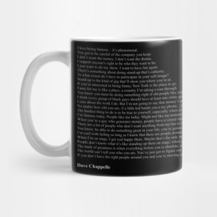 Dave Chappelle Quotes Mug