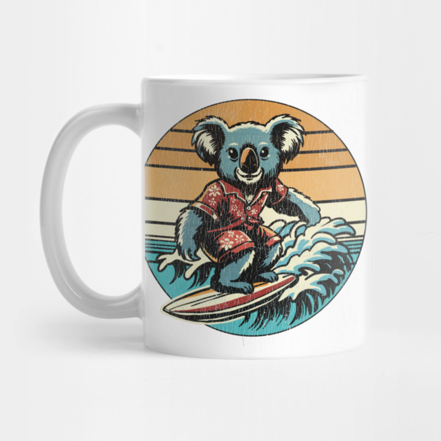 Koala Bear Surfing by TopTenGraphics