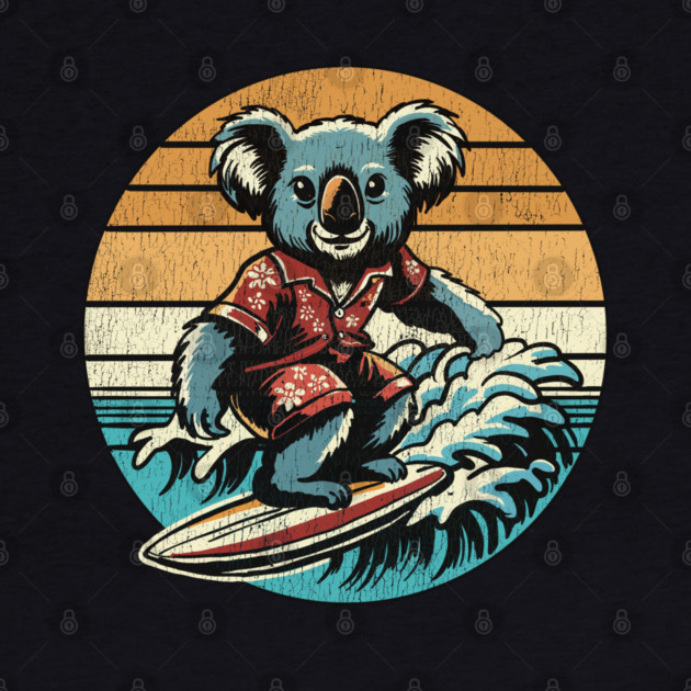 Koala Bear Surfing by TopTenGraphics