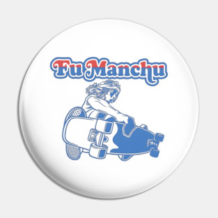 Rock Fu Manchu Pin