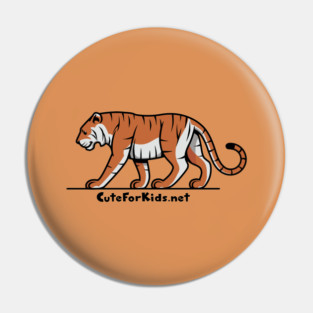 CuteForKids - Tiger - Branded Pin