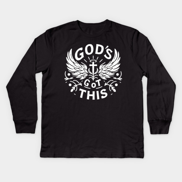 God’s Got This Kids Long Sleeve T-Shirt by Frank Ring