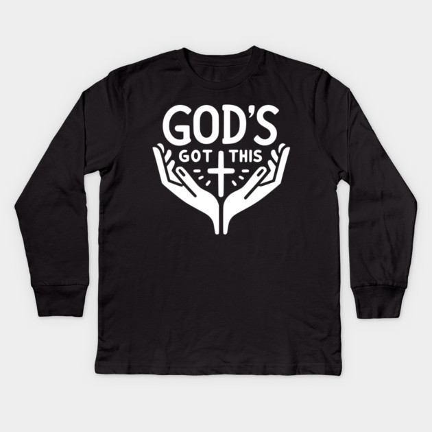 God’s Got This Kids Long Sleeve T-Shirt by Frank Ring