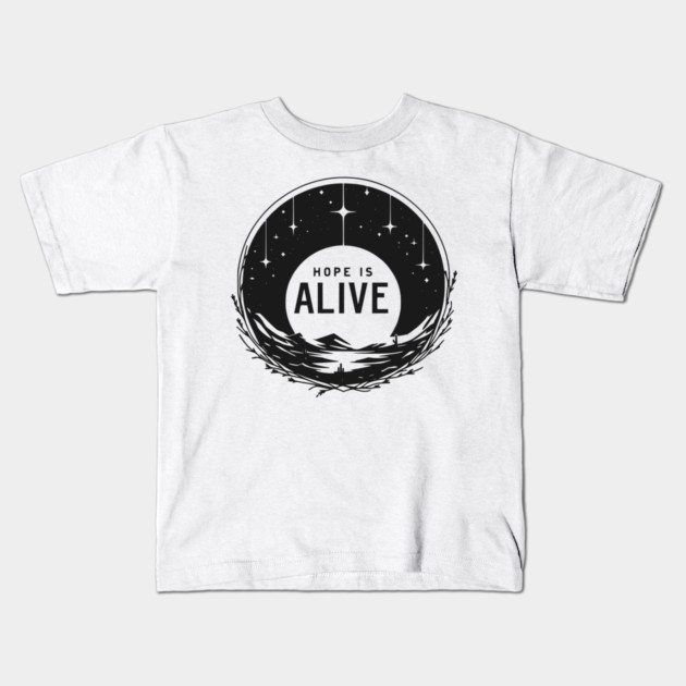 Hope is Alive Kids T-Shirt by Frank Ring